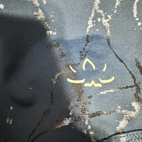 Beyond Yoga Navy Marbled Leggings Size Large - Picture 4 of 5